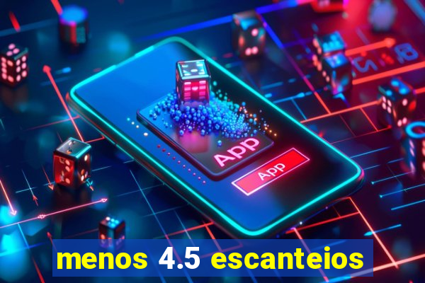 menos 4.5 escanteios